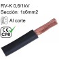 Cable 1000V 1x6mm2 flexible pvc RV-K 0.6/1KV CE CPR