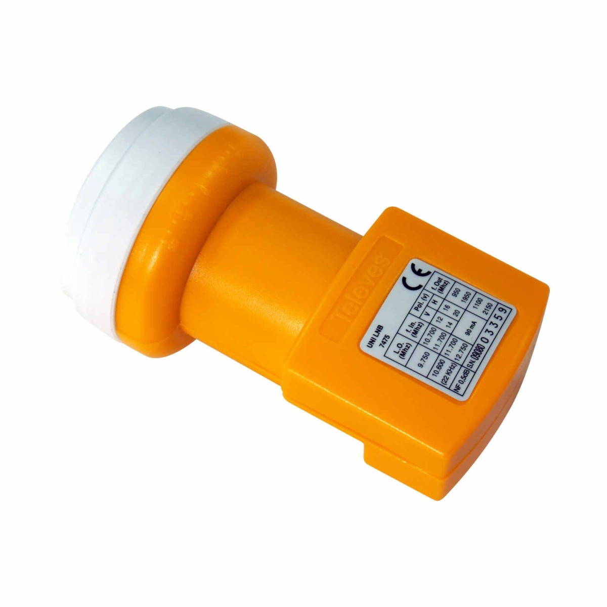 Conversor LNB H/V con bocina offset Televes 7475