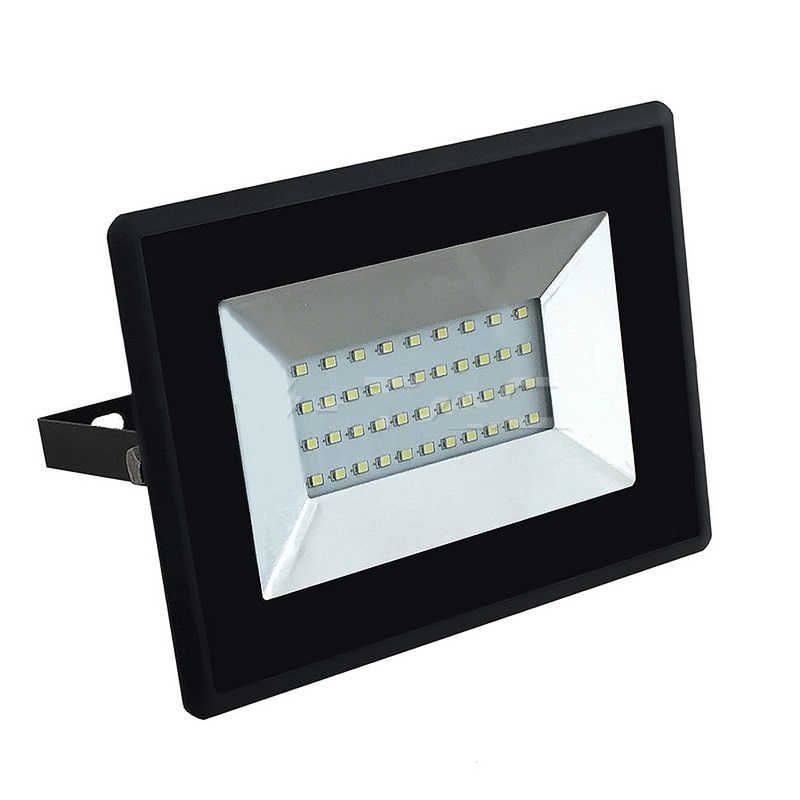 Proyector LED Slim 50W Negro Luz Blanco Frio 6500K 4250Lm VTAL5960