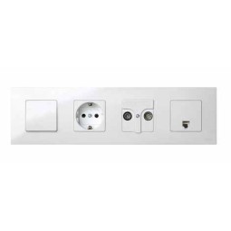 Marco 4 elementos blanco Simon 27 Play 2700640030