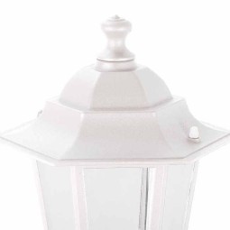 Aplique Sobremuro Hexagonal E27 Max.100w Blanco