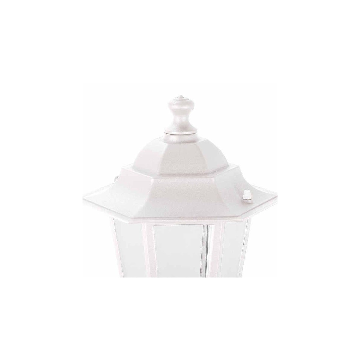 Aplique Sobremuro Hexagonal E27 Max.100w Blanco