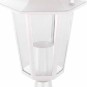Aplique Sobremuro Hexagonal E27 Max.100w Blanco