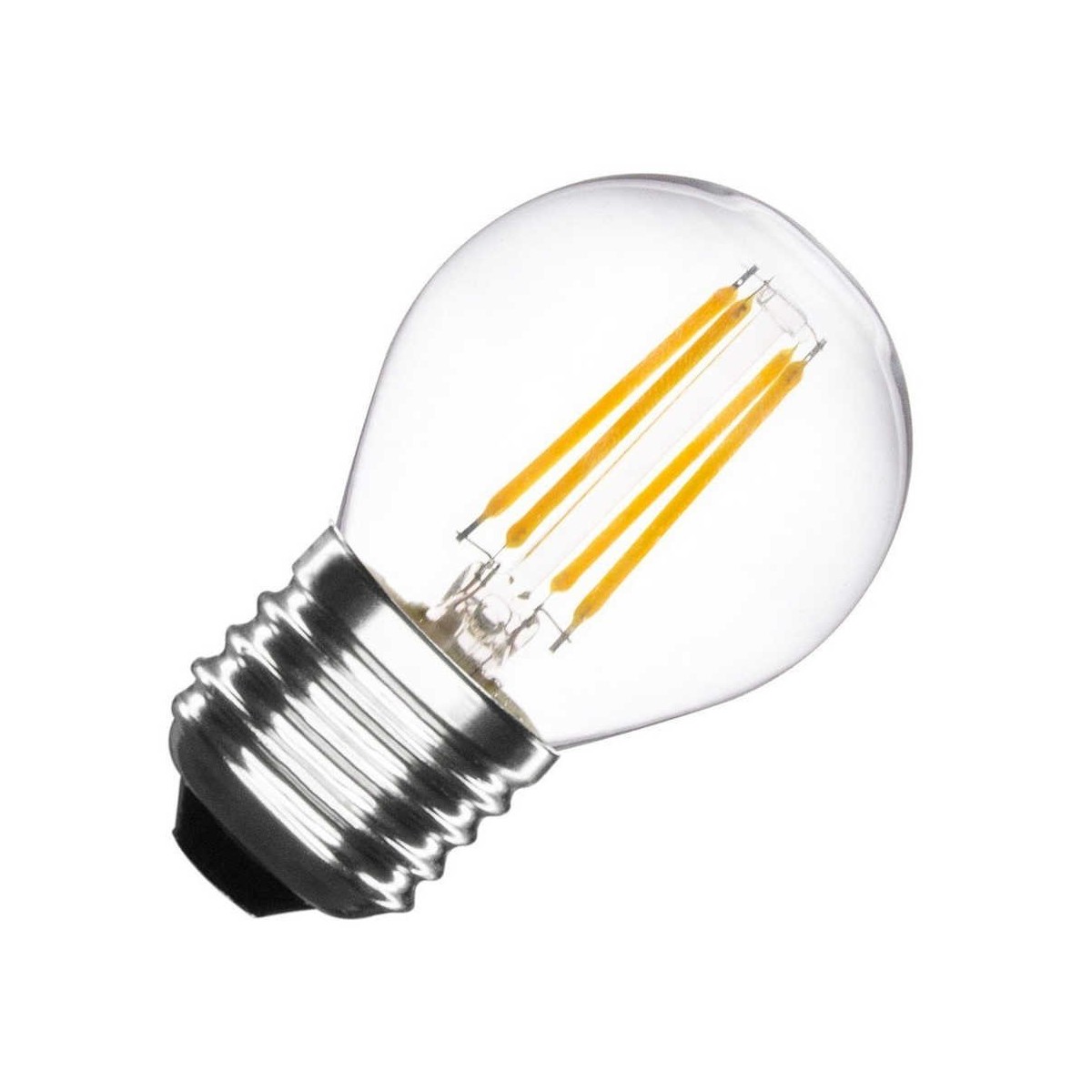 Bombilla led esferica G45 filamento E27 4W luz calida
