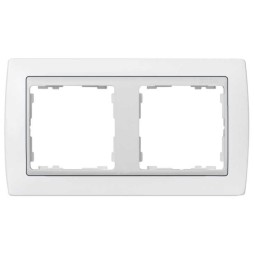 Marco 2 elementos blanco zocalo blanco Serie 82 Simon 82620-30
