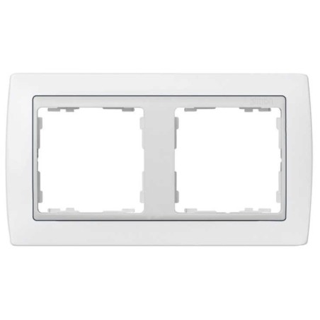 Marco 2 elementos blanco zocalo blanco Serie 82 Simon 82620-30