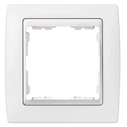 Marco 1 elemento blanco zocalo blanco Serie 82 Simon 82610-30