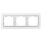 Marco 3 elementos blanco zocalo blanco Serie 82 Simon 82630-30