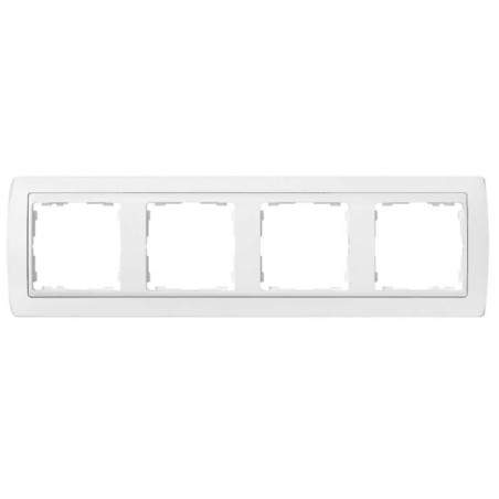 Marco 4 elementos blanco zocalo blanco Serie 82 Simon 82640-30