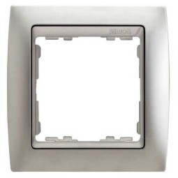 Marco 1 elemento aluminio zocalo aluminio Serie 82 Simon 82914-33
