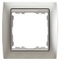 Marco 1 elemento aluminio zocalo aluminio Serie 82 Simon 82914-33