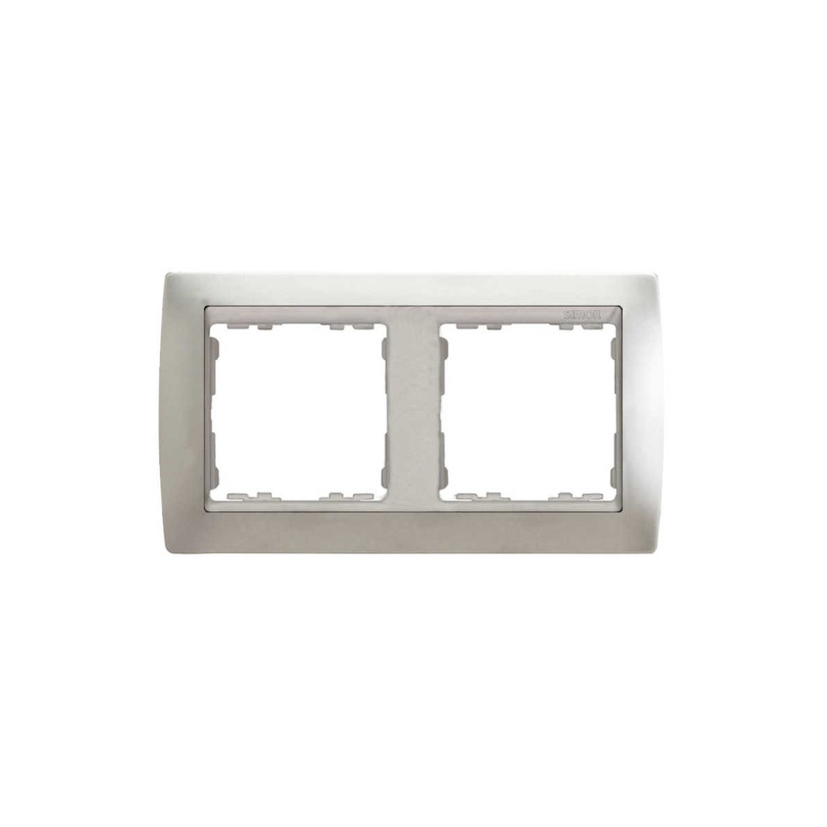 Marco 2 elementos aluminio zocalo aluminio Serie 82 Simon 82924-33