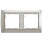 Marco 2 elementos aluminio zocalo aluminio Serie 82 Simon 82924-33