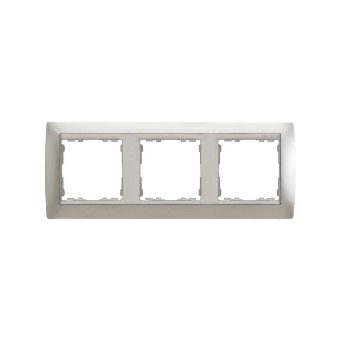 Marco 3 elementos aluminio zocalo aluminio Serie 82 Simon 82934-33