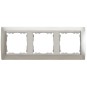 Marco 3 elementos aluminio zocalo aluminio Serie 82 Simon 82934-33