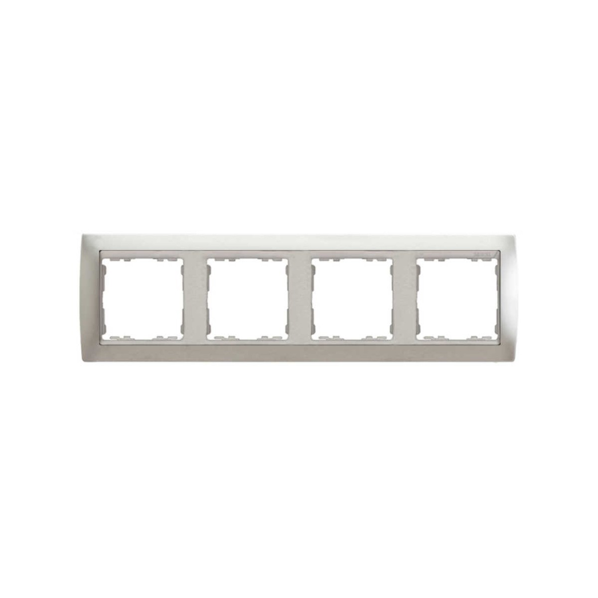 Marco 4 elementos aluminio zocalo aluminio Serie 82 Simon 82944-33