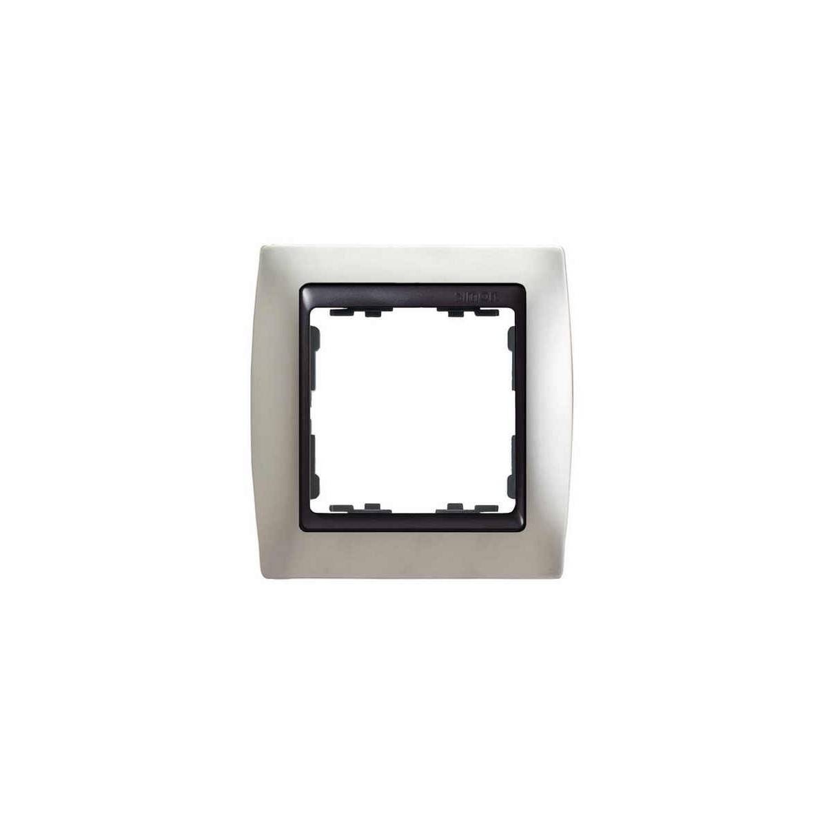 Marco 1 elemento aluminio zocalo grafito Serie 82 Simon 82814-33