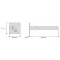Soporte mastil para pared atornillable 300mm Televes 2401