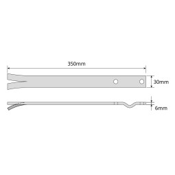 Soporte mastil para pared reforzado 350mm Televes 2405