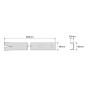Soporte mastil para pared reforzado 500mm Televes 2406