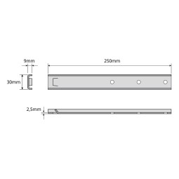 Soporte mastil para pared reforzado 250mm Televes 2410