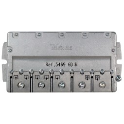 Repartidor 6 direcciones 5/2400 11/14db conector F Televes 5469