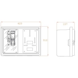 Caja empotrar para 1 contador monofasico CPM1-D2-M