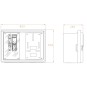 Caja empotrar para 1 contador monofasico CPM1-D2-M