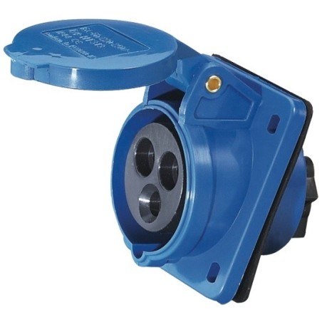 Base cetac trascuadro 2P+T 16A IP44