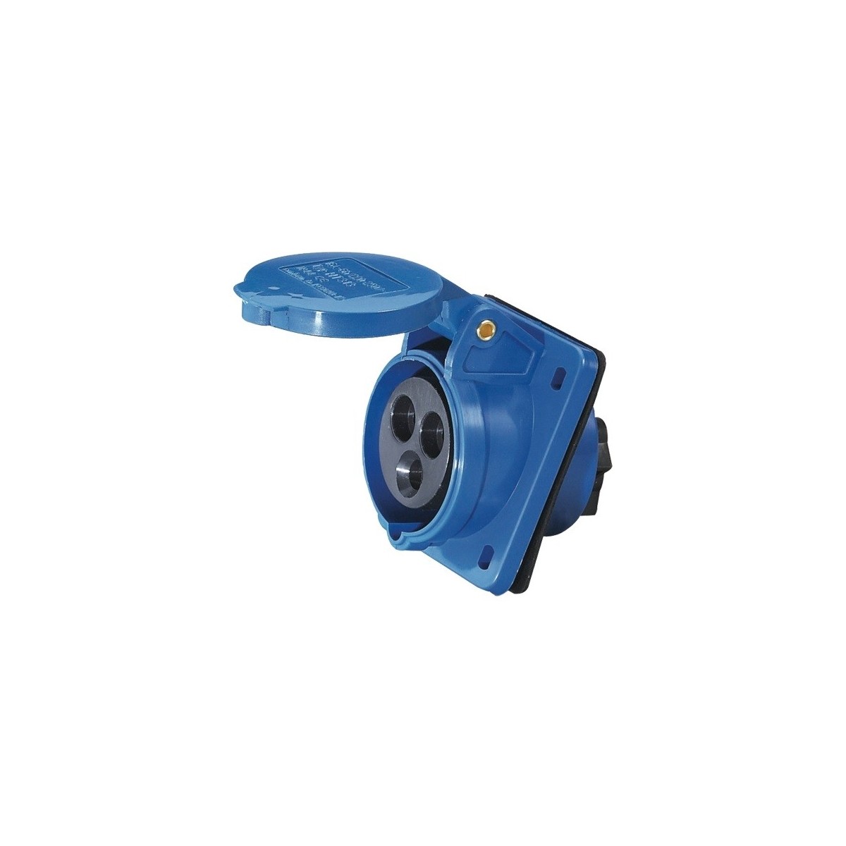 Base cetac trascuadro 2P+T 16A IP44