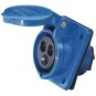 Base cetac trascuadro 2P+T 16A IP44