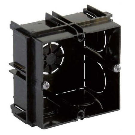 Caja universal enlazable para empotrar en obra