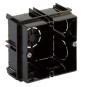 Caja universal enlazable para empotrar en obra