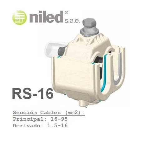 Conector RS16 bimetalico aluminio cobre IP68 6-95mm2 1.5-16mm2 Niled