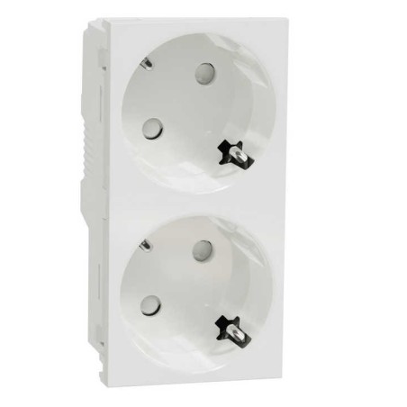 Doble enchufe schuko blanco 16A New Unica System+ NU306718A