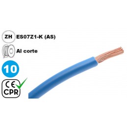 Cable flexible 1x10mm2 azul...