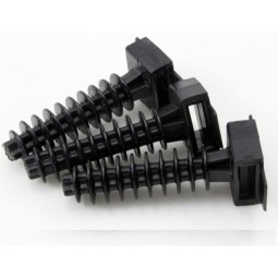 Taco negro 6mm PVC para brida 100 Unidades