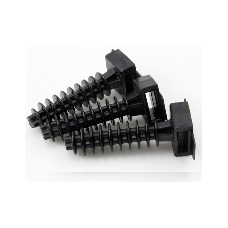 Taco negro 6mm PVC para brida 100 Unidades