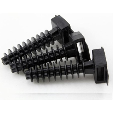 Taco negro 6mm PVC para brida 100 Unidades