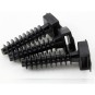 Taco negro 6mm PVC para brida 100 Unidades