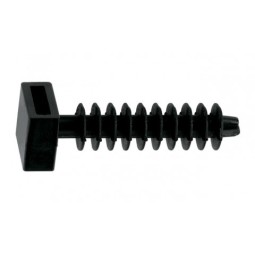 Taco negro 6mm PVC para brida 100 Unidades