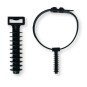 Taco negro 6mm PVC para brida 100 Unidades