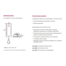 Telefonillo VEO Connect Duox Plus Fermax 34440