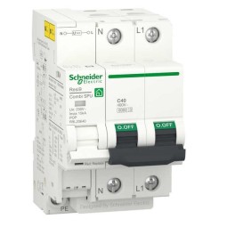 Protector sobretension transitoria y permanente 1P+N 40A Combi SPU Schneider