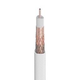 Cable antena tv coaxial blanco LSFH T100 PLUS Televes 214110