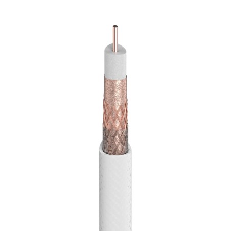 Cable antena tv coaxial blanco LSFH T100 PLUS Televes 214110