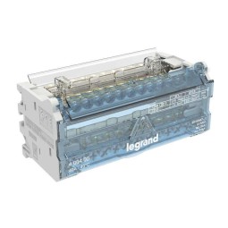 Repartidor riel monofasico 2P 40A 6 Modulos 13 Conexiones Legrand 400400