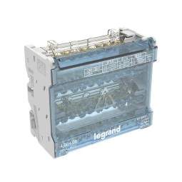 Repartidor riel trifasico 4P 125A 6 Modulos 11 Conexiones Legrand 400408