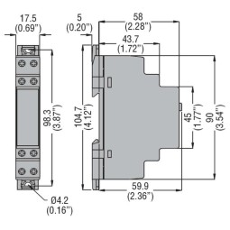 Temporizador multifuncion 12-240V AC/DC 1 NANC 8A Lovato TMM1
