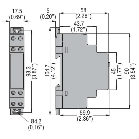 Temporizador multifuncion 12-240V AC/DC 1 NANC 8A Lovato TMM1
